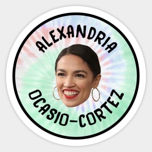 Alexandria Ocasio Cortez - Democratic Party - US Politics Sticker